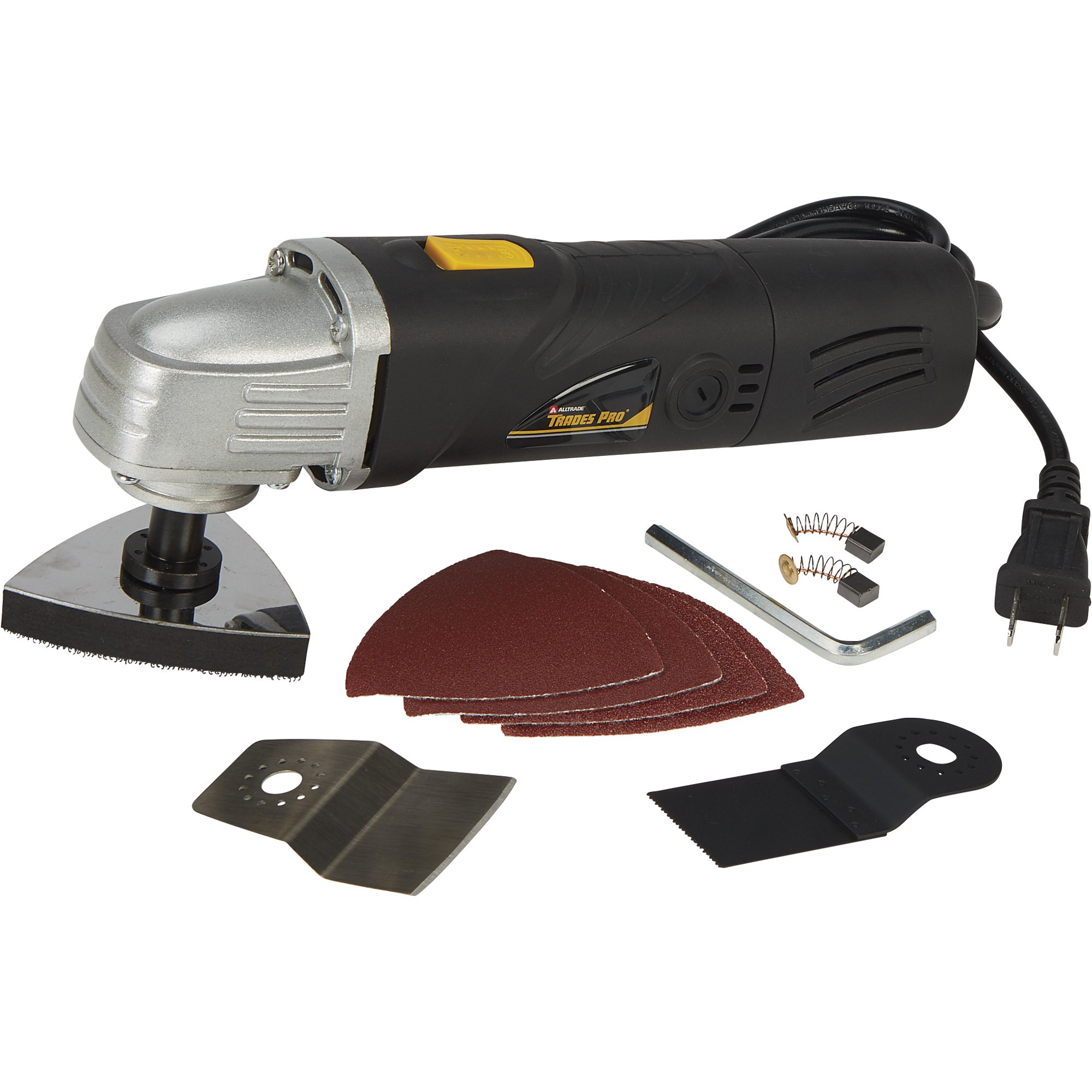 Trades Pro 1.6 Amp Variable Speed Oscillating Multi-Use Tool — 8-Pc., Model# 8371995